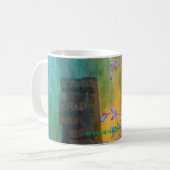 Koffie Mok vertakkend uit ontwerp met grens (Voorkant links)