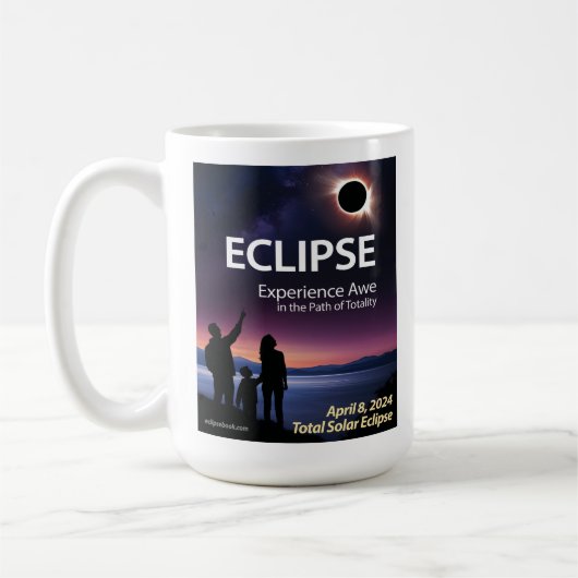 Koffie Mok voor April 8, 2024 Solar Eclipse (Links)
