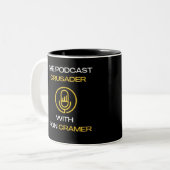Koffie Mok voor de Podcast Crusader w / Ron Cramer (Voorkant links)
