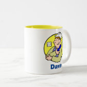 Koffie Mok voor een elektromonteur of elektricien (Voorkant rechts)