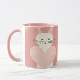 Koffie Mok voor kattenliefhebbers Zacht Roze Thema