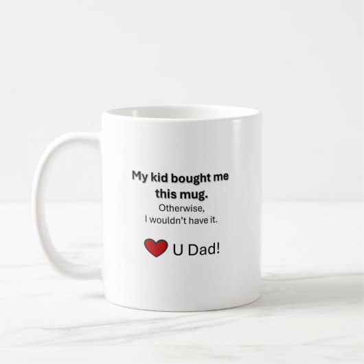 Koffie Mok voor papa. (Links)