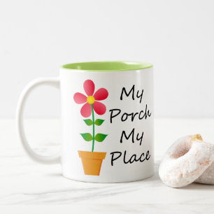 Koffie-Mok voor Porch Lovers! Tweekleurige Koffiemok