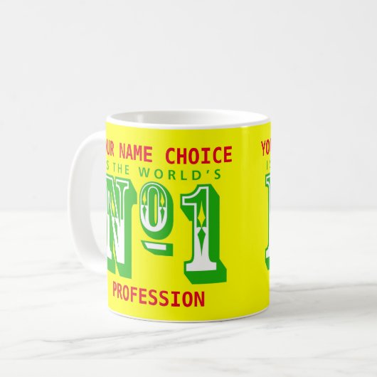 Koffie Mok voor 's werelds nummer één! (Voorkant links)