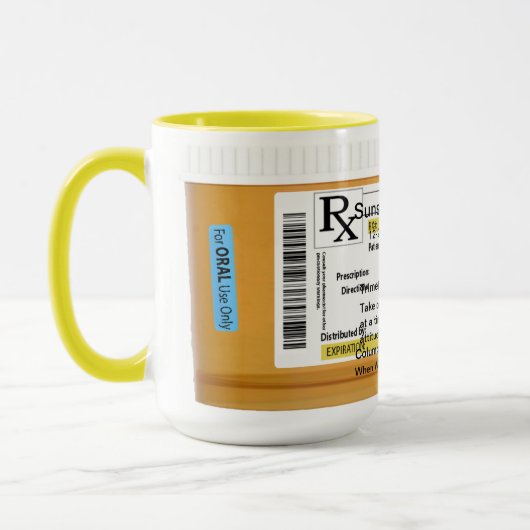 Koffie-Mok  voorschrift RX Mok (Links)