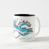 koffie - mok - vriendelijk bladerwater katje fel b (Voorkant rechts)