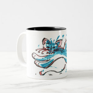 koffie - mok - vriendelijk bladerwater katje fel b