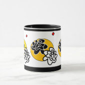 Koffie-mok - vriendelijk ventilator geometrisch ro mok (Midden)