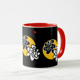 Koffie-mok - vriendelijk - Vloeibaar rood zwart ge Mok