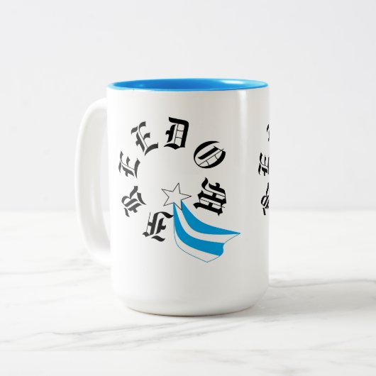 Koffie Mok : Vrijheid (Voorkant links)