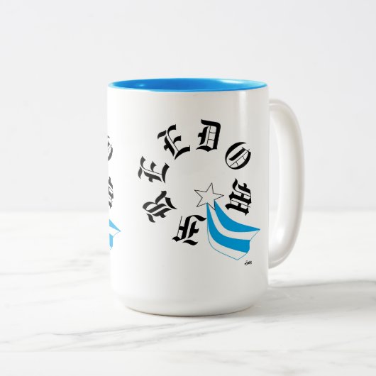 Koffie Mok : Vrijheid (Voorkant rechts)