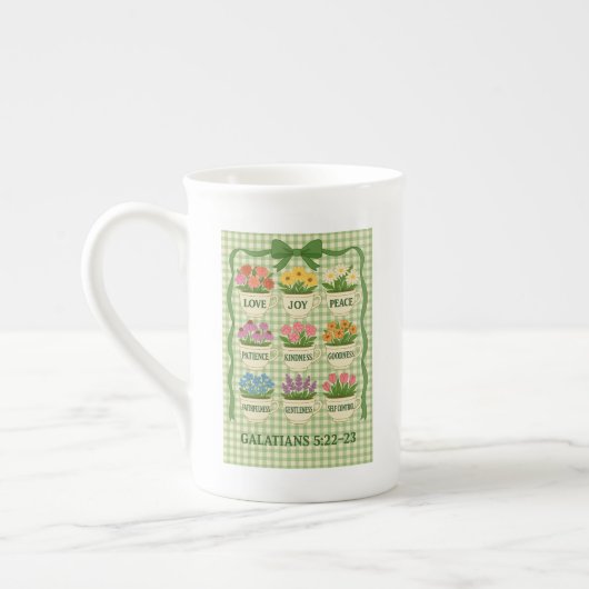 Koffie Mok vrucht van de Spirit Tea Cup met Flower (Links)