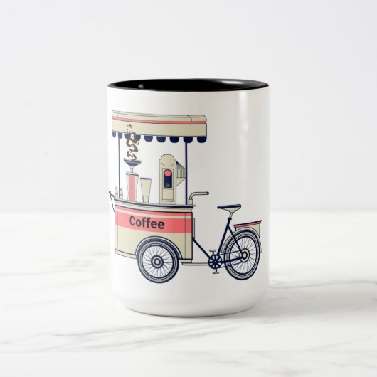 Koffie Mok, warme cacao Tweekleurige Koffiemok (Center)