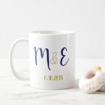 Koffie Mok Wedding voor Sjabloon<br><div class="desc">Koffie Mok Wedding Favor Monogram Sjabloon</div>