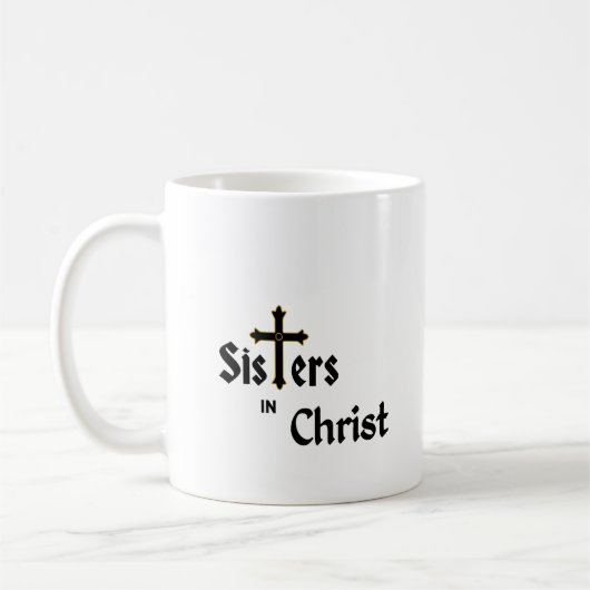 Koffie Mok: Zusters in Christus Koffiemok (Links)