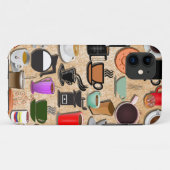 Koffie mokken op de crème Case-Mate iPhone case (Achterkant (horizontaal))