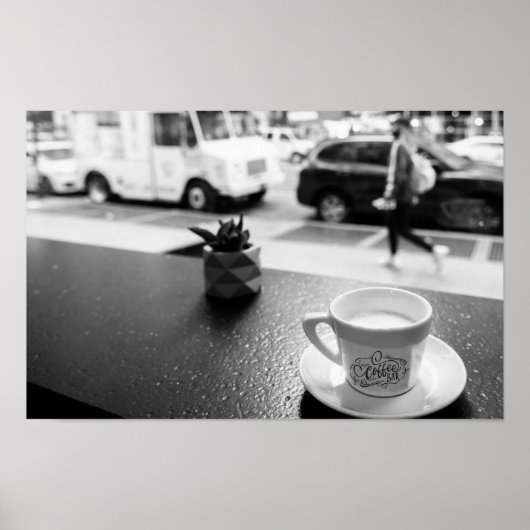 Koffie momenten in NYC Poster (Voorkant)