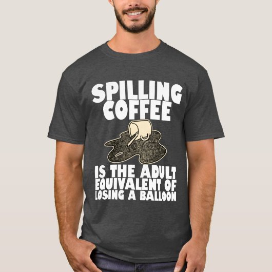 Koffie morsen is net een ballon verliezen4 boy t-shirt (Voorkant)