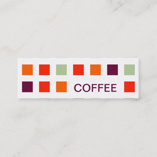 KOFFIE-moskee Mini Visitekaartje (Voorkant)