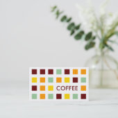 KOFFIE (moskeesvierkantjes) Visitekaartje (Staand voorkant)