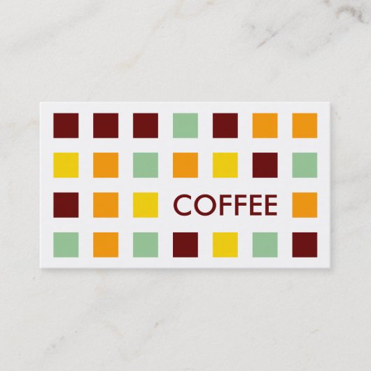KOFFIE (moskeesvierkantjes) Visitekaartje (Voorkant)