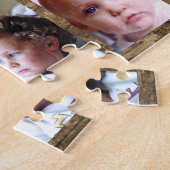 Koffie motivatie 4 foto bruin wit legpuzzel (Zijkant)