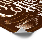 Koffie Motivatie quotes van succes en creativiteit Poster (Hoek)