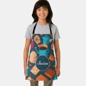 koffie Mozaïek Kleurrijk Gepersonaliseerd Patroon Schort (Insitu)