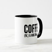 Koffie (N.B.) een watje in een Mok (Voorkant rechts)