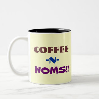 Koffie N Nomen:  Je eigen Afbeelding toevoegen Tweekleurige Koffiemok