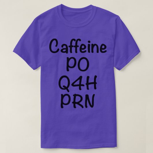 Koffie naar behoefte t-shirt (Design voorkant)