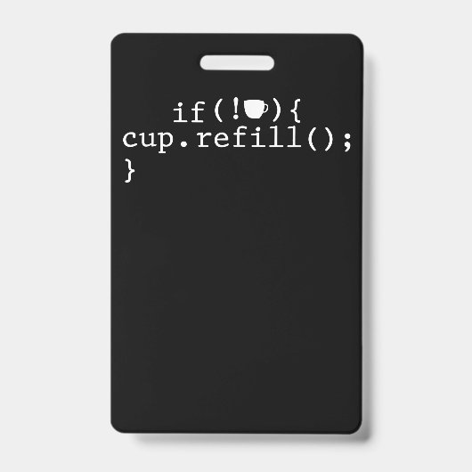 Koffie Nach refill slimme coderingssoftware-engine Badge (Voorzijde)