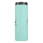Koffie Names Aqua Personalized Thermal Tumbler Thermosbeker (Achterkant)