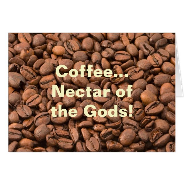 Koffie Nectar van de Goden! (Voorkant Horizontaal)