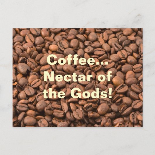 Koffie Nectar van de Goden! Briefkaart (Voorkant)