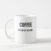 Koffie nectar van de goden mok (Links)