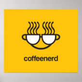 Koffie Nerd afdrukken/poster Poster (Voorkant)