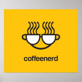 Koffie Nerd afdrukken/poster Poster