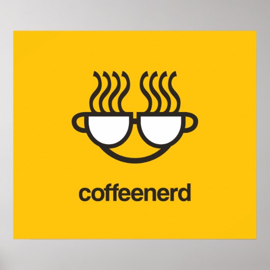 Koffie Nerd afdrukken/poster Poster (Voorkant)