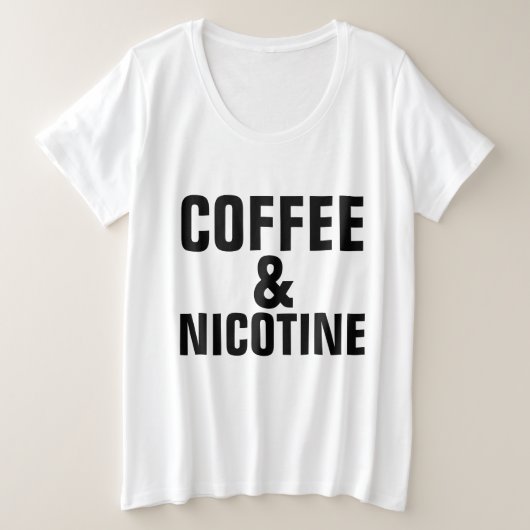 KOFFIE & NICOTINE T-Shirts (Design voorkant)
