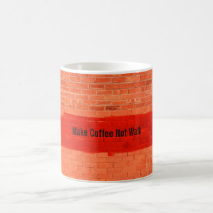 Koffie niet aan wand maken Cool Cute Fun Unieke Koffiemok