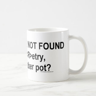 koffie niet gevonden koffiemok