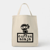 Koffie Ninja Grocery Tote Bag (Achterkant)
