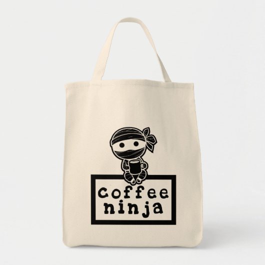 Koffie Ninja Grocery Tote Bag (Voorkant)