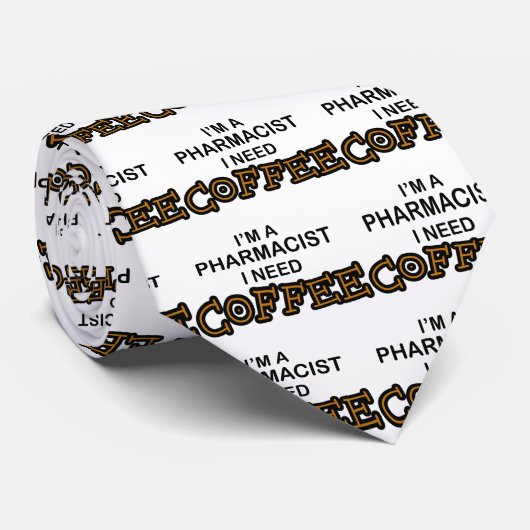 Koffie nodig - apotheker stropdas (Opgerold)