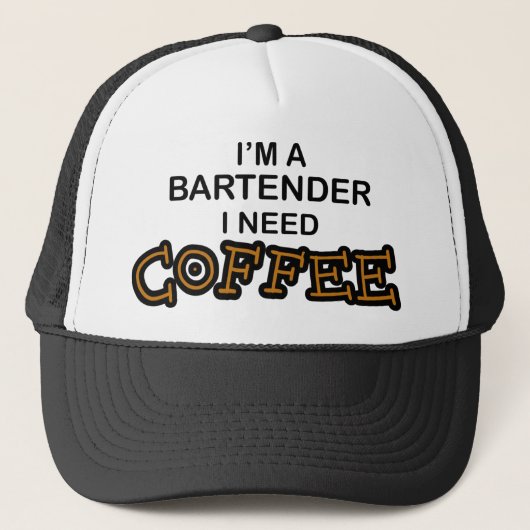 Koffie nodig - Bartender Trucker Pet (Voorkant)