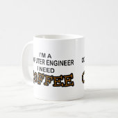 Koffie nodig - Computer Engineer Koffiemok (Voorkant links)