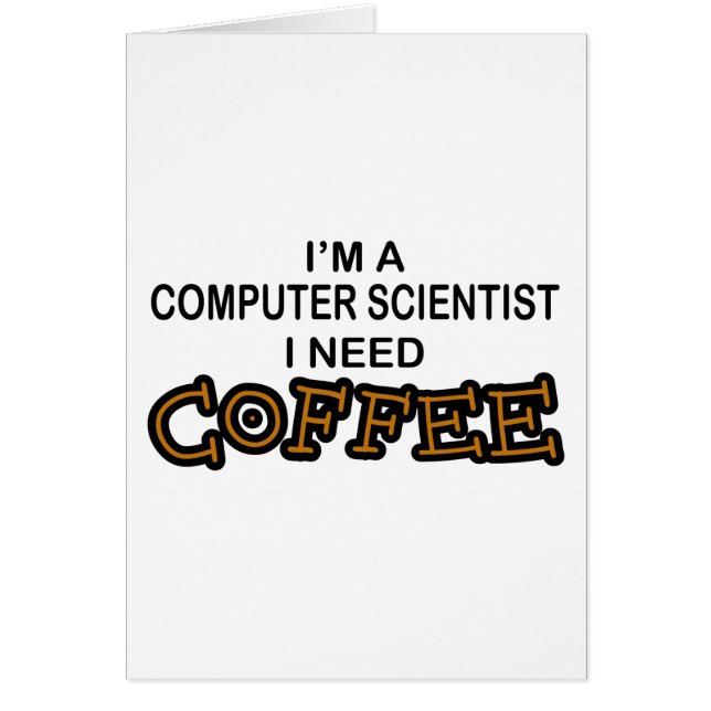 Koffie nodig - Computer Scientist (Voorkant)