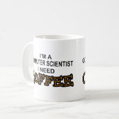 Koffie nodig - Computer Scientist Koffiemok (Voorkant links)