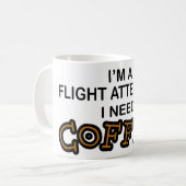 Koffie nodig - Flight Attendant Koffiemok (Voorkant links)